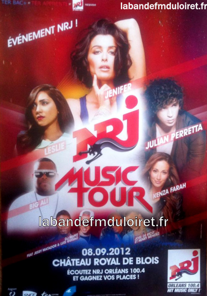 2012. affiche NRJ Music Tour à Orléans.