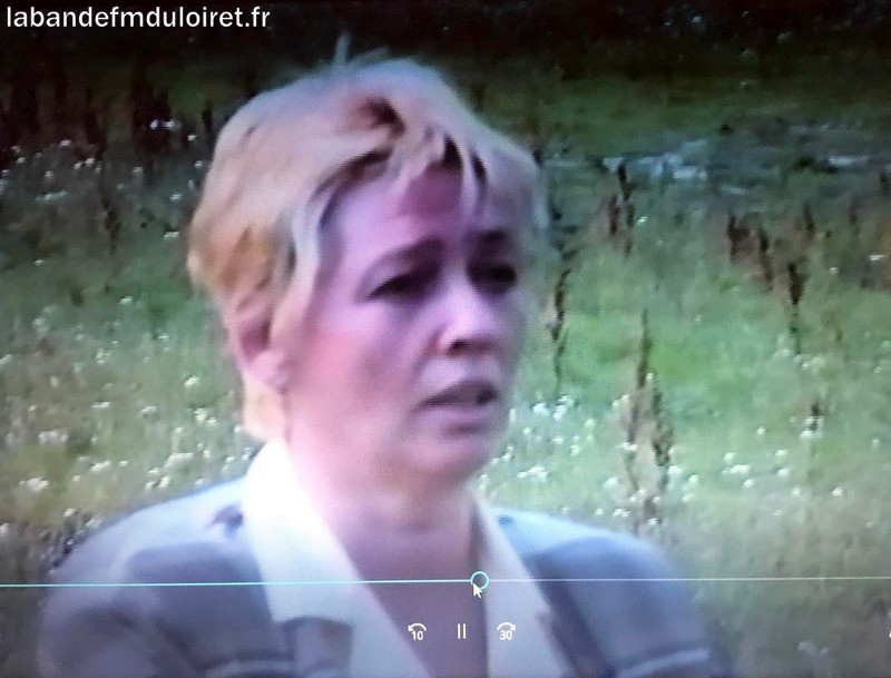 Martine Carel lors de la saisie de l'émetteur du 27/6/90