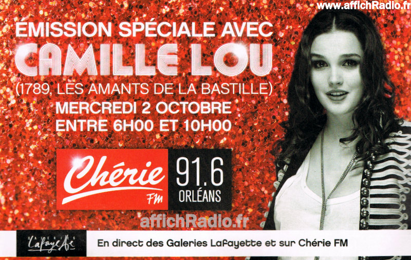 publicité pour la venue de la station en direct d' Orléans!