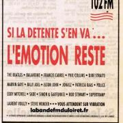 publicité pour la fin d' Europe 2 sur Orléans en juin 1991