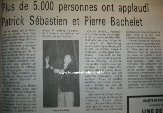 article de presse sur le gala du 18 fév.1983