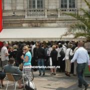 la foule se presse place du martroi pour RTL le 26 mai 2011