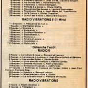 grilles des programmes "RC" du 6 aout 1983