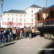 La manifestation de février 1985.Le camion-studio