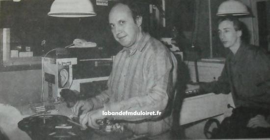 Dans le studio de RMVL en 1991