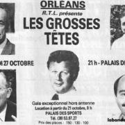 publicité octobre 1982 pour la venue à Orléans des grosses têtes
