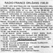 grille des programme  fév. 1985