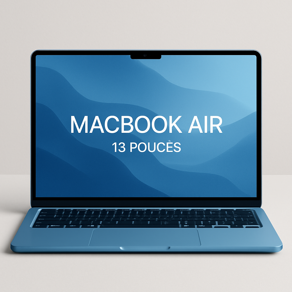 profitez de notre offre exclusive sur le macbook air 13" (m4) équipé de 16 go de ram et 256 go ssd à seulement 908 €. un choix 5 étoiles alliant performance et design, idéal pour tous vos besoins.