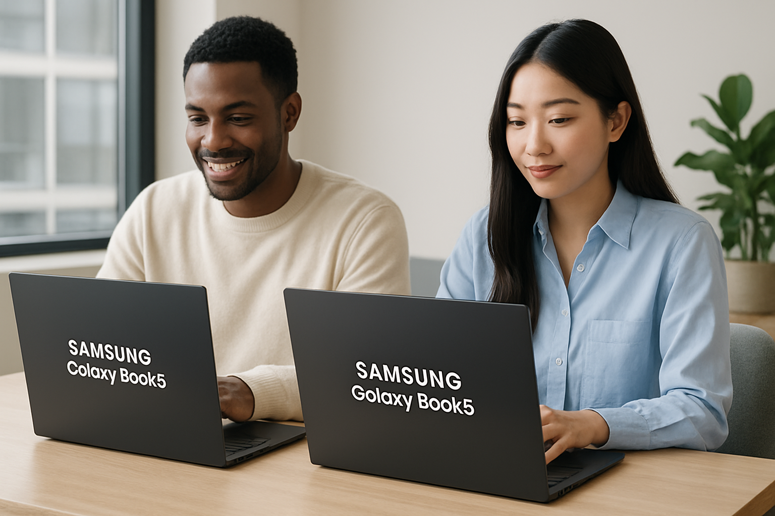 profitez de l'offre exceptionnelle sur le samsung galaxy book5 pro 16'' : 16 go de ram, 512 go ssd, évalué 5 étoiles, disponible dès 1 409,99 €. puissance et performance à prix imbattable !