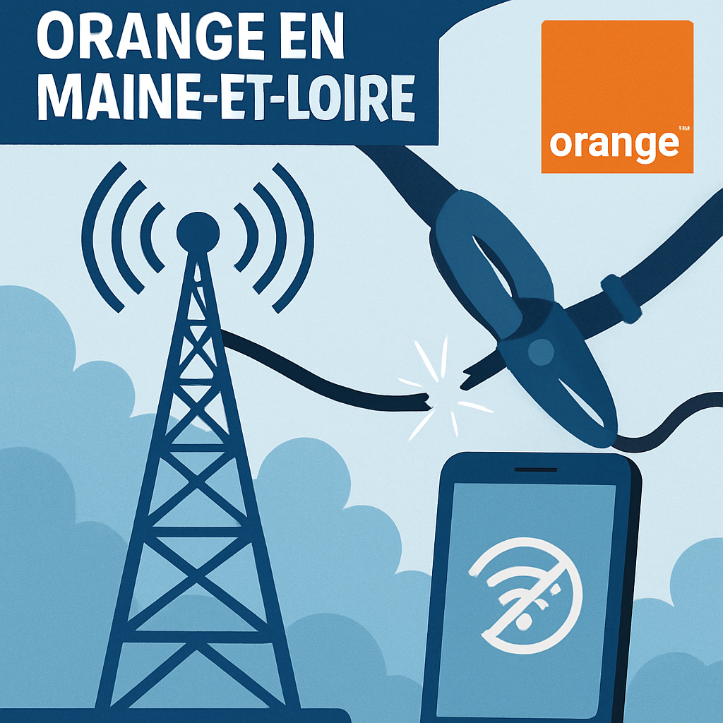 découvrez les causes de la coupure de 600 lignes mobiles orange dans une ville du maine-et-loire et les mesures prises pour rétablir le service rapidement.